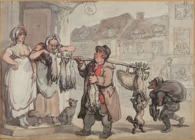 Der Kaninchenhändler von Thomas Rowlandson